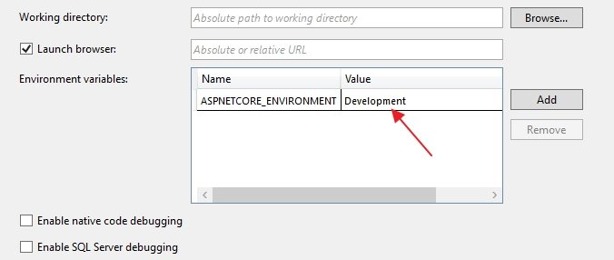 Read configure value in asp.net core